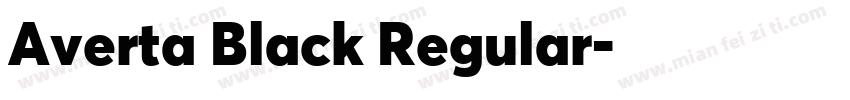 Averta Black Regular字体转换